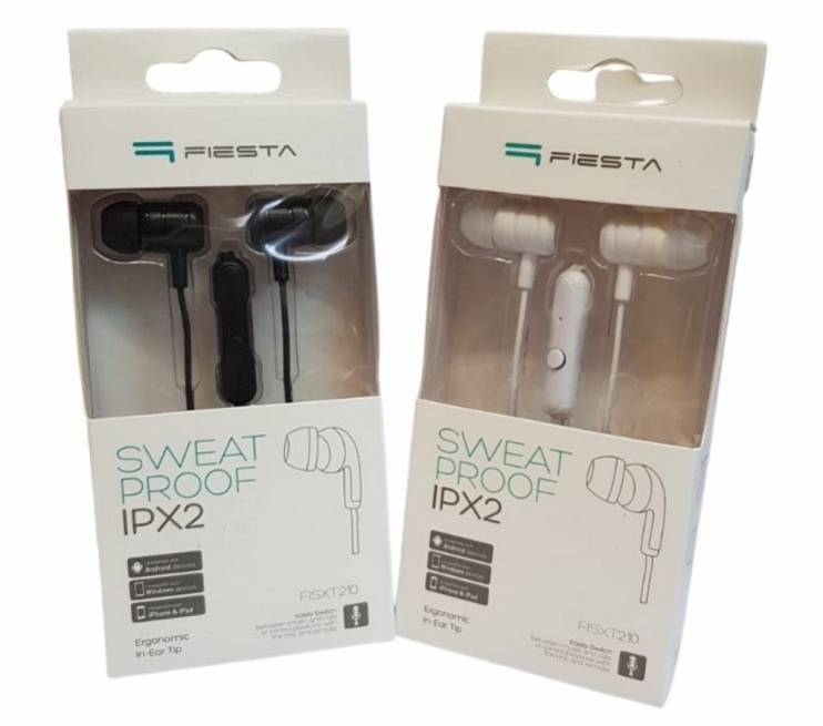 Auriculares Con Cable Fiesta IPX2. - Foto 1/1