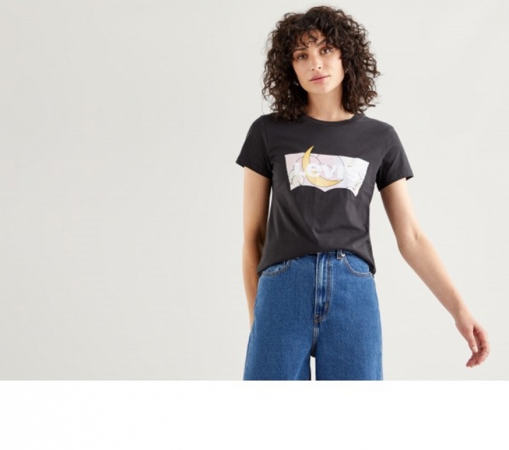 LEVIS THE PERFECT TEE BATWING DREAMY FILL CAVIAR - Foto 2/2